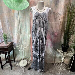 📌Apt. 9 Airy Casual Summer Sleeveless Maxi Dress with Beads